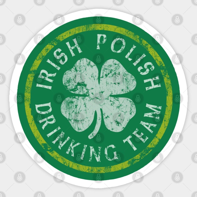 Irish Polish Drinking Team St Patrick's Day Sticker by E